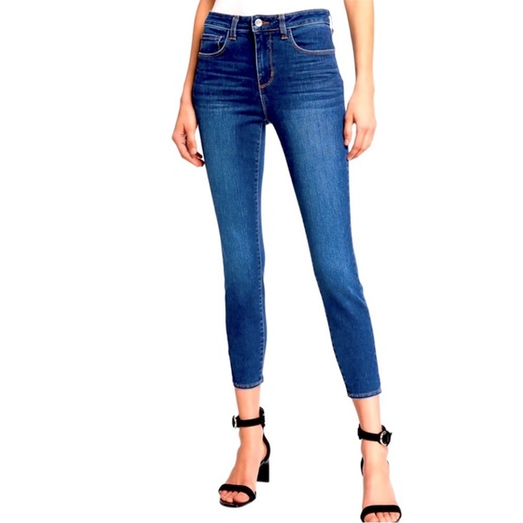 2/$88 NWOT L’AGENCE CHANTAL SKINNY JEANS IN DARK VINTAGE SZ 26 ( HAS STRETCH) - Picture 3 of 6